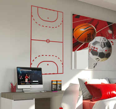 handball court wall decor - TenStickers