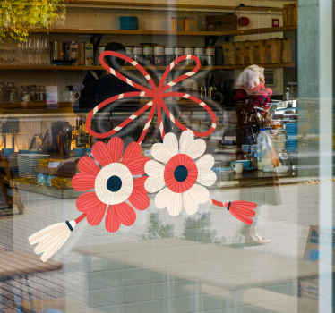 Autocolante magazin semne frontale simbol floral martisor - TenStickers