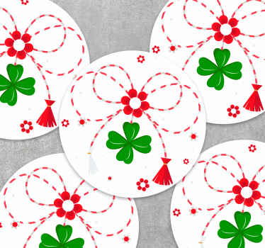 Autocolant vinil simbolul norocos martisor - TenStickers