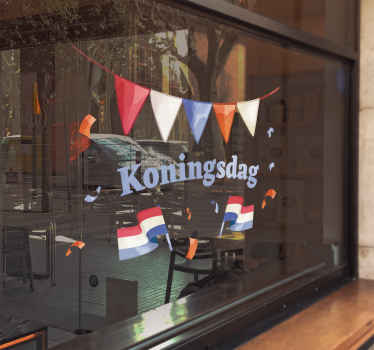 Koningsdag viering Feestdagen sticker - TenStickers