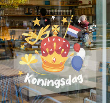 Koningsdag Feestdagen sticker - TenStickers