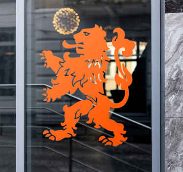 Nederlandse leeuw etalage sticker - TenStickers