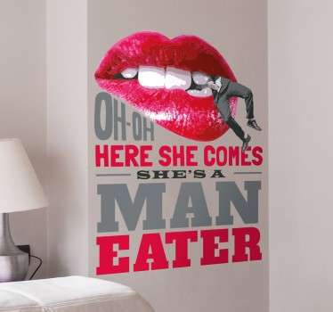 Maneater Wall Sticker - TenStickers