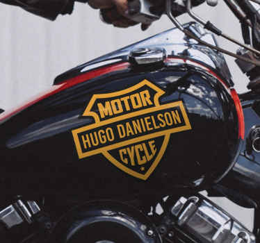 Autocollant moto logo blason personnalisé - TenStickers