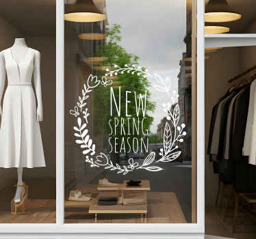 new spring season shop window sticker - TenStickers