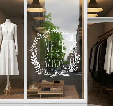 Schaufenster Aufkleber neue frühlingssaison - TenStickers