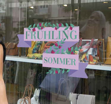 Schaufenster Aufkleber frühlings-sommer-promo - TenStickers