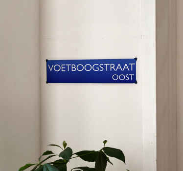Straatnaambord amsterdam gepersonaliseerde stickers - TenStickers
