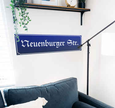 Personalisierter Aufkleber straßenschild berlin - TenStickers