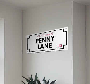 street sign Liverpool custom sticker - TenStickers