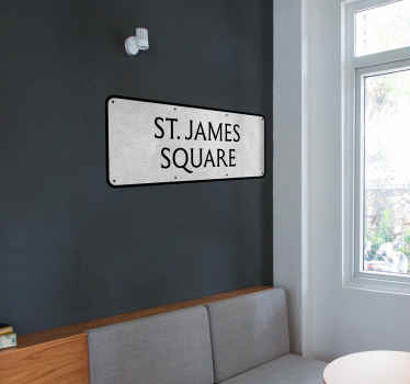 Street sign custom sticker - TenStickers