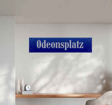 Aufkleber Verkehrsschilder straßenschild münchen - TenStickers