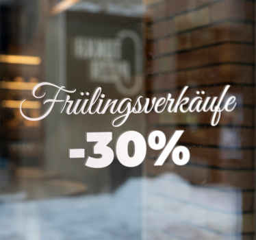 Rabatt Aufkleber frühlingsverkäufe - TenStickers