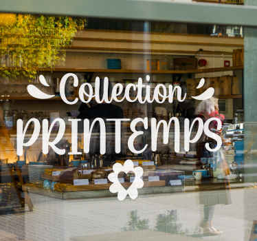 Sticker fenêtre collection de printemps - TenStickers