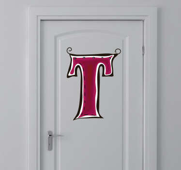 字母t贴纸 - TenStickers