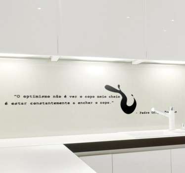 Vinil decorativo citação Chagas Freitas - TenStickers