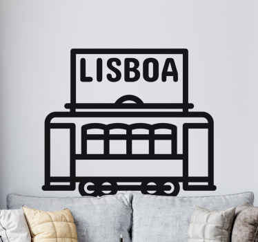 Vinil decorativo elétrico de Lisboa - TenStickers
