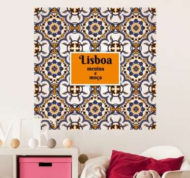 Vinil decorativo Lisboa Menina e Moça - TenStickers