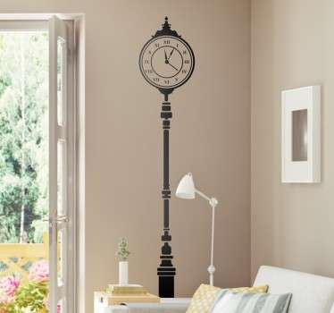 Street Clock Decorative Wall Sticker - TenStickers