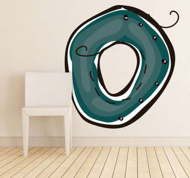 数字0贴纸 - TenStickers