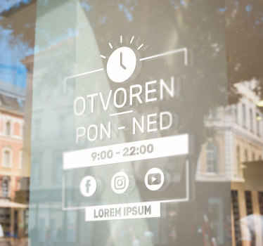 Naljepnice Prednja trgovina personalizirani raspored - TenStickers