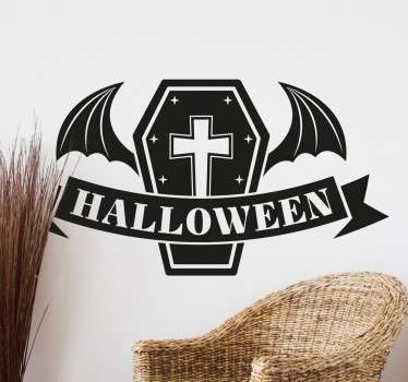 Wandtattoo Halloween Sarg - TenStickers
