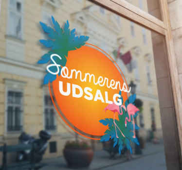 Tropisk sommerudsalg tilbud wallsticker - TenStickers