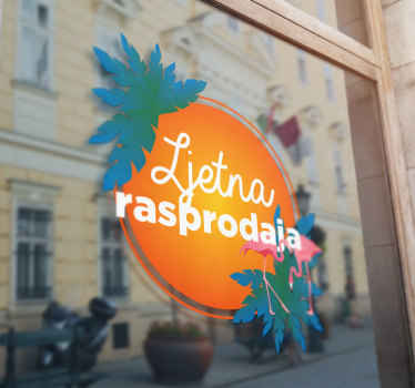 Naljepnice s rasprodaje tropska ljetna rasprodaja - TenStickers