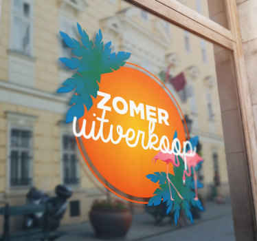 Tropische zomeruitverkoop Decoratie sticker aanbiedingen - TenStickers