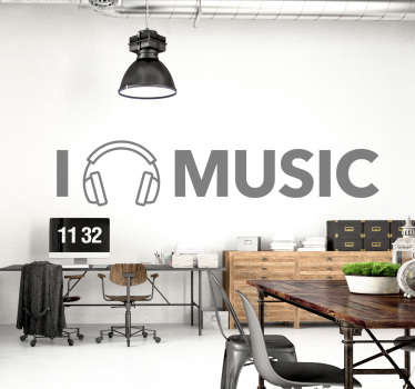 Imádom a zenei falmatricát - TenStickers