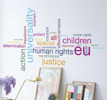 Human Rights Wall Sticker - TenStickers