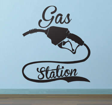 Tankstation mærkat - TenStickers