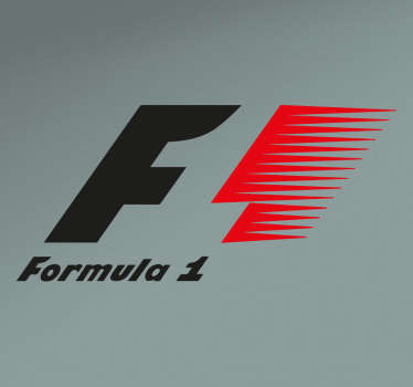 Pegatinas de deporte con el logotipo oficial del mundial de fórmula 1.