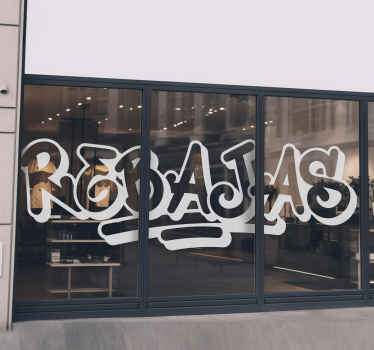 Vinilo rebajas estilo graffiti - TenVinilo