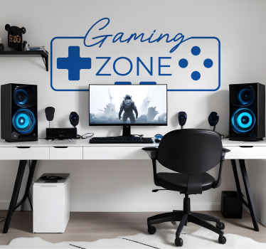 gaming zone video game sticker - TenStickers