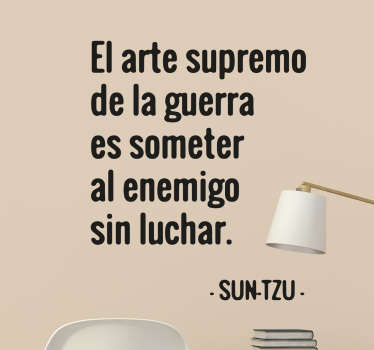 Vinilo decorativo cita Sun Tzu - TenVinilo