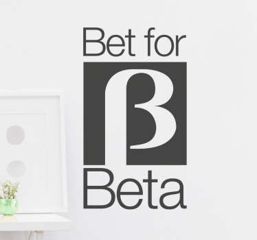 Vinilo Bet for Beta - TenVinilo