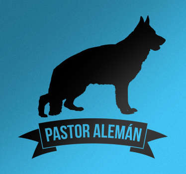 Pegatina perro pastor alemán - TenVinilo