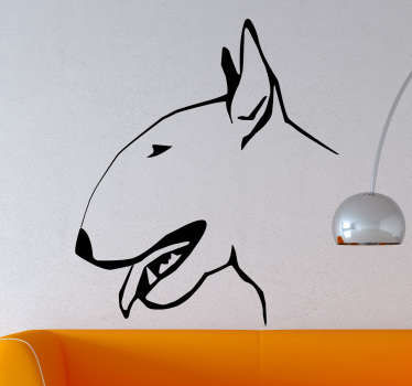 Wandtattoo Bull Terrier Seitenprofil - TenStickers