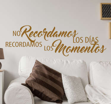 Vinilo decorativo recordamos - TenVinilo