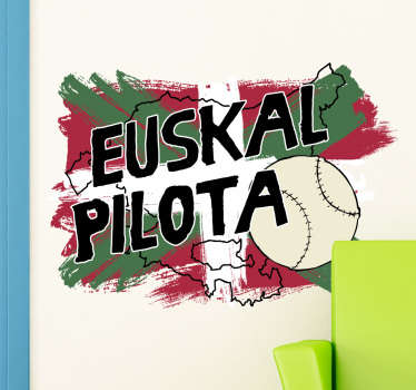 Vinilo decorativo euskal pilota - TenVinilo