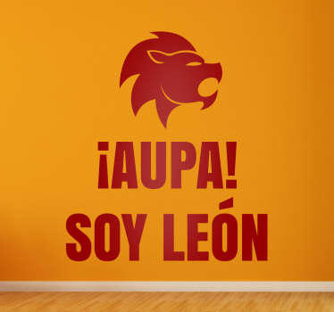 Vinilos de fútbol soy león - TenVinilo