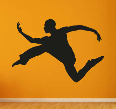 Silhoutte Dancer Wall Sticker - TenStickers