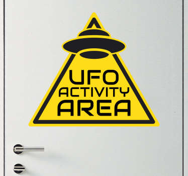 UFO Activity Area Wall Sticker - TenStickers