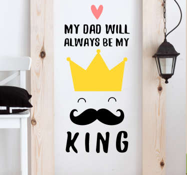 King Dad Wall Sticker
