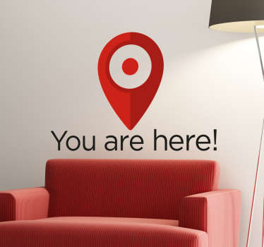 你在这里墙贴 - TenStickers