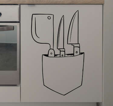 Muursticker koksgereedschap - TenStickers