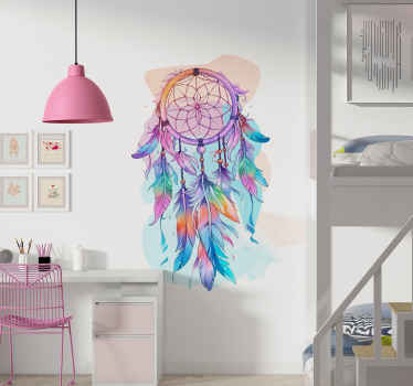 Sticker chambre ado dreamcatcher de motivation coloré - TenStickers