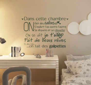Sticker chambre ado citation in this bedroom - TenStickers