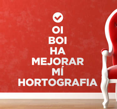 Vinilos mejorar ortografía - TenVinilo